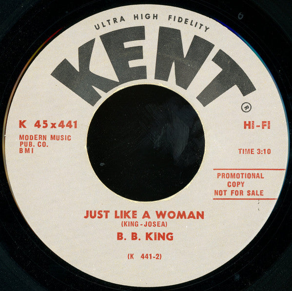B.B. King : Eyesight To The Blind (7", Single, Promo)