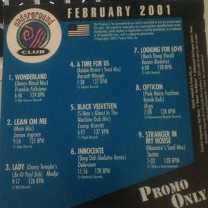 Various : Promo Only Underground Club: February 2001 (CD, Comp, Promo)