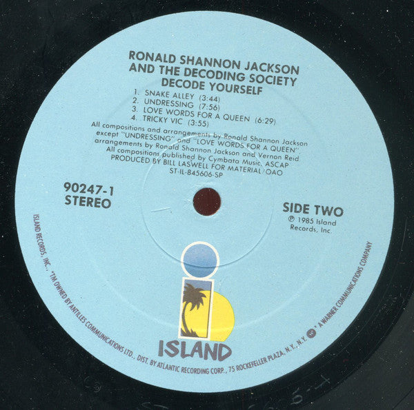 Ronald Shannon Jackson And The Decoding Society : Decode Yourself (LP, Album)