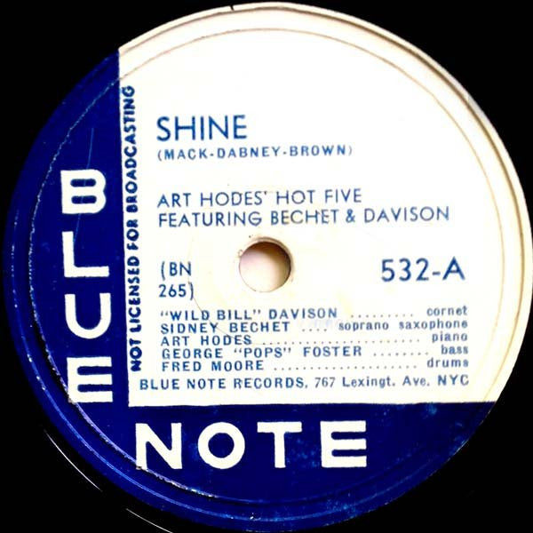Art Hodes' Hot Five : Hot Jazz At Blue Note (3xShellac, 10", Album)