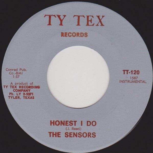 The Sensors : Honest I Do (7", Single)