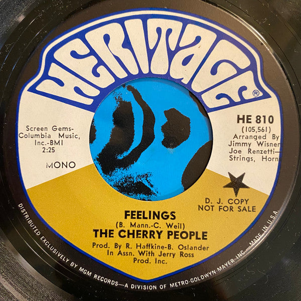 Cherry People : Feelings (7", Mono, Promo)