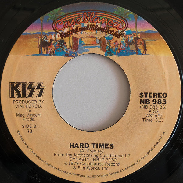 Kiss : I Was Made For Lovin' You (7", Single, Styrene, 73 )