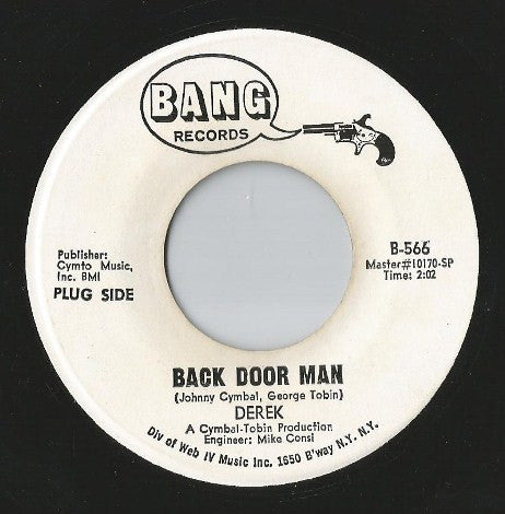 Derek (3) : Back Door Man (7", Promo)