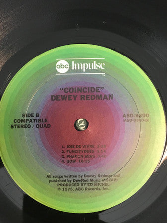 Dewey Redman : Coincide (LP, Album, Quad, Gat)