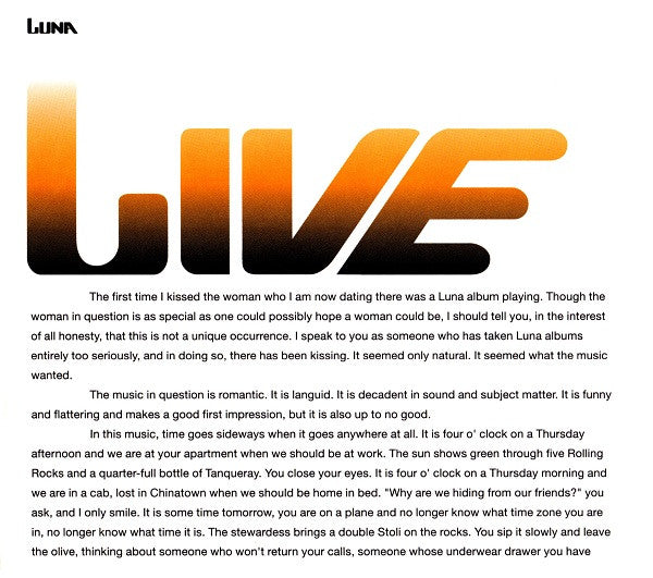 Luna (5) : Live (CD, Album, MP)