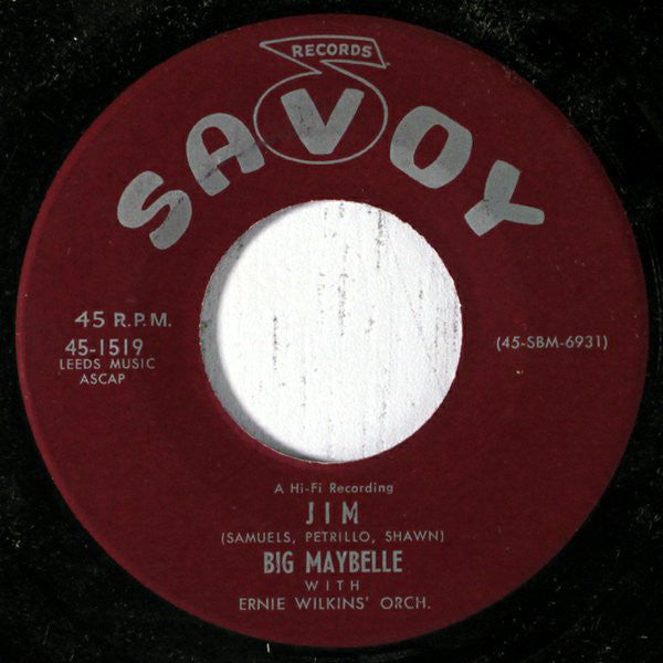 Big Maybelle With The Ernie Wilkins Orchestra : Rock House / Jim (7", Single)