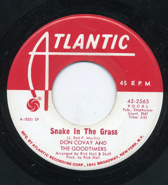 Don Covay & The Goodtimers : I Stole Some Love / Snake In The Grass (7", Promo, SP)