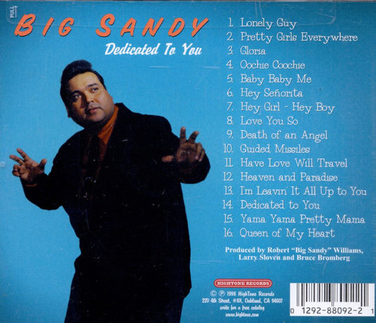 Big Sandy : Dedicated To You (CD, Album)