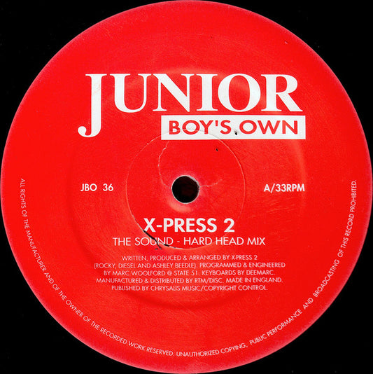 X-Press 2 : The Sound (12", Single)