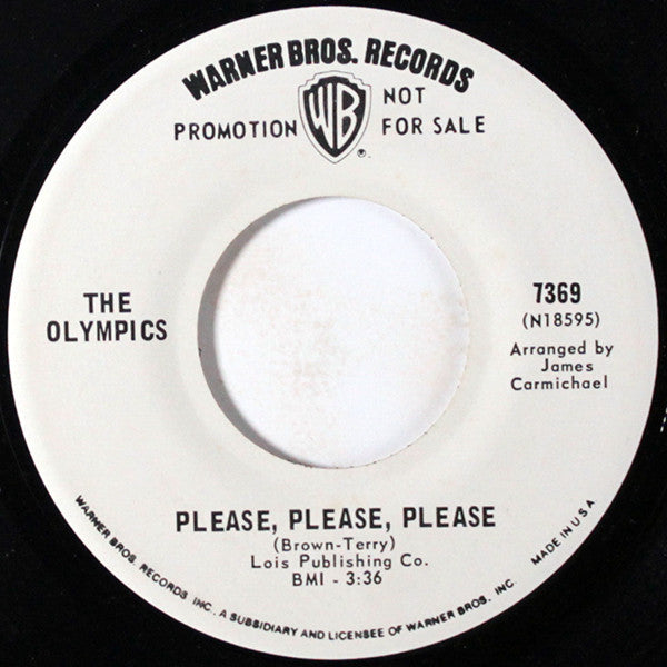 The Olympics : Girl, You're My Kind Of People (7", Promo)