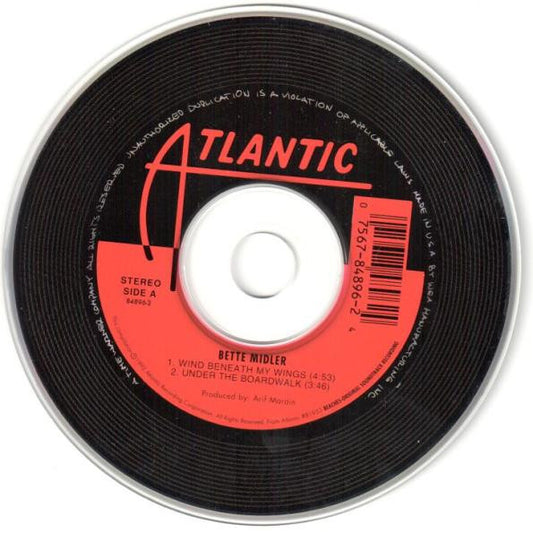 Bette Midler : Wind Beneath My Wings / Under The Boardwalk (CD, Single)
