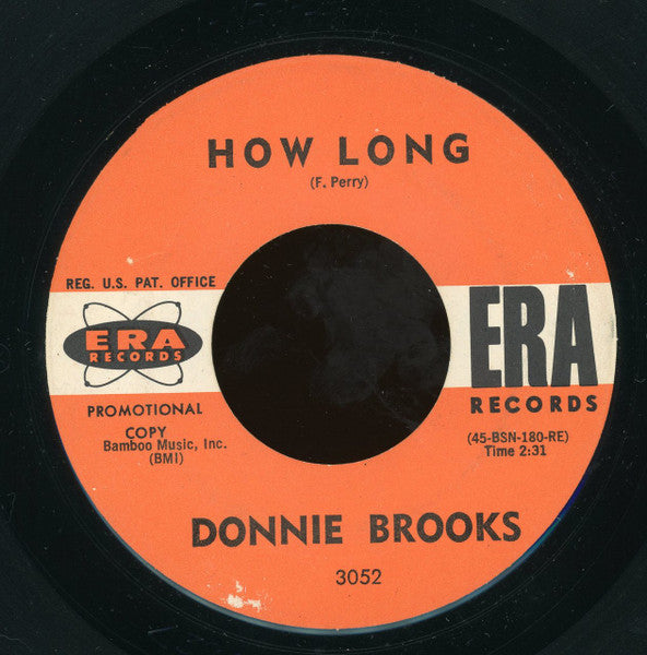 Donnie Brooks : Boomerang / How Long (7", Promo)