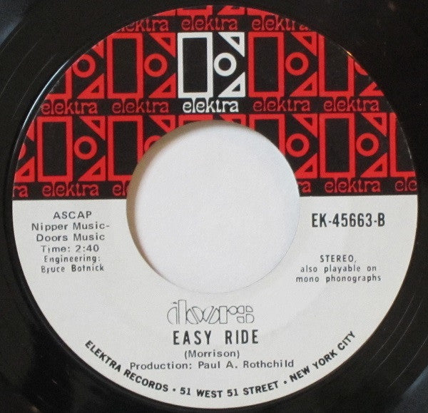 The Doors : Tell All The People (7", Single, Styrene)