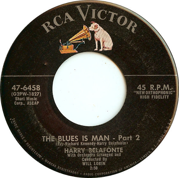 Harry Belafonte : The Blues Is Man (7")