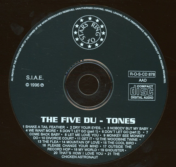 The Five Du-Tones : The Five Du-Tones (CD, Comp)