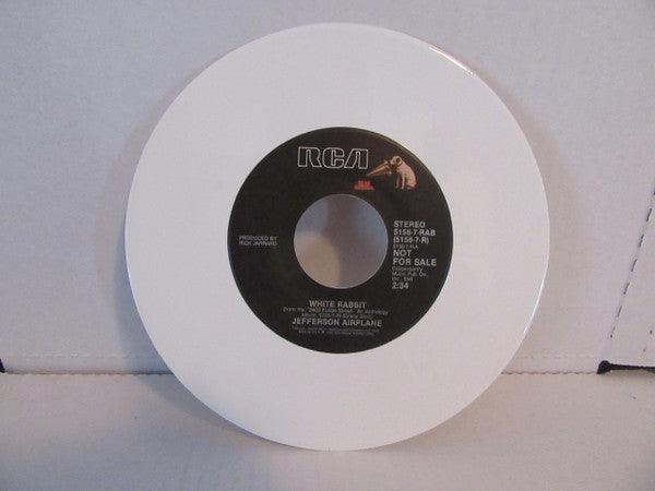 Jefferson Airplane : White Rabbit / Plastic Fantastic Lover (7", Single, Promo, RE, Whi)