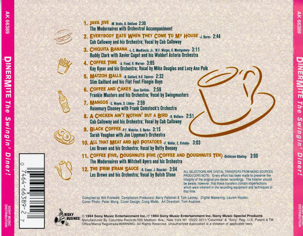 Various : DinerMite The Swingin' Diner! (CD, Comp)