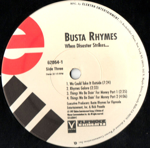 Busta Rhymes : When Disaster Strikes... (2xLP, Album)