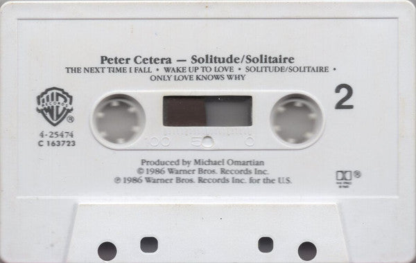 Peter Cetera : Solitude / Solitaire (Cass, Album, Club, Dol)