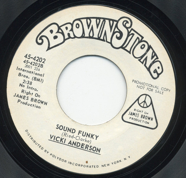 Vicki Anderson : I'm Too Tough For Mr. Big Stuff (Hot Pants) / Sound Funky (7", Promo, Styrene)