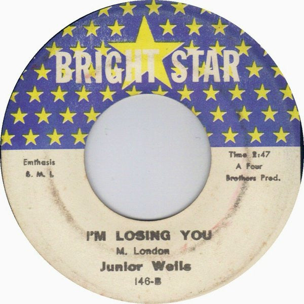 Junior Wells : Cut My Toe Nail / I'm Losing You (7", Single)