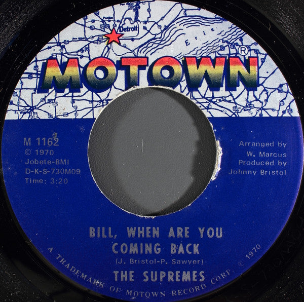 The Supremes : Up The Ladder To The Roof (7", Ame)