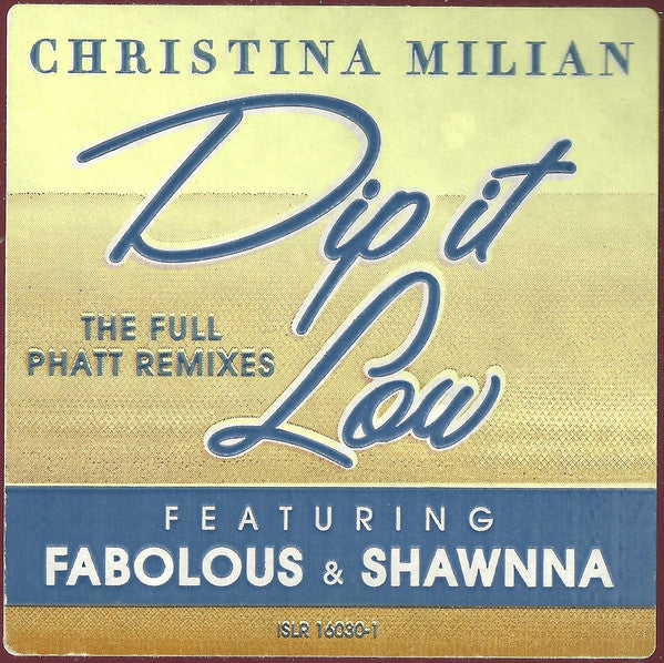 Christina Milian : Dip It Low (12", Single, Promo)