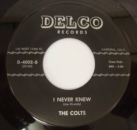 The Colts : Oh, When You Touch Me / I Never Knew (7", Single)