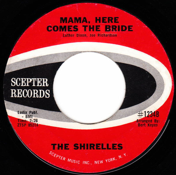 The Shirelles : Welcome Home Baby (7", Styrene, Ter)