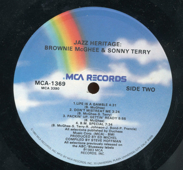 Sonny Terry & Brownie McGhee : Jazz Heritage Series (LP, Comp)