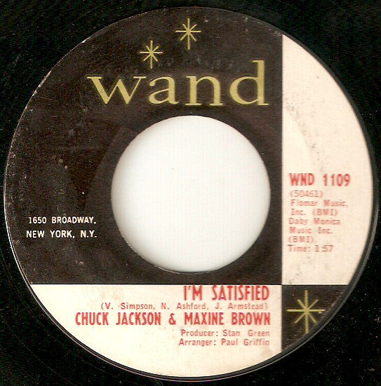 Chuck Jackson & Maxine Brown : Please Don't Hurt Me / I'm Satisfied (7", Single, Styrene)
