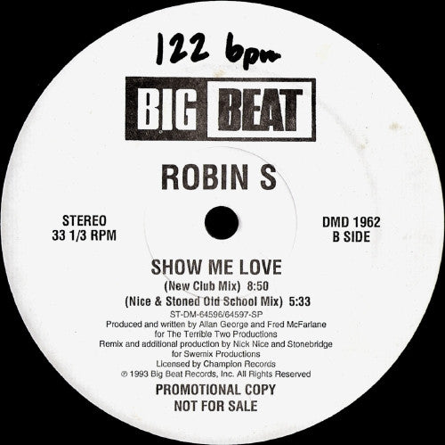 Robin S. : Show Me Love (12", Promo)