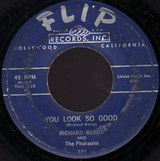 Richard Berry And The Pharaohs (3) : You're The Girl / You Look So Good (7", Single)