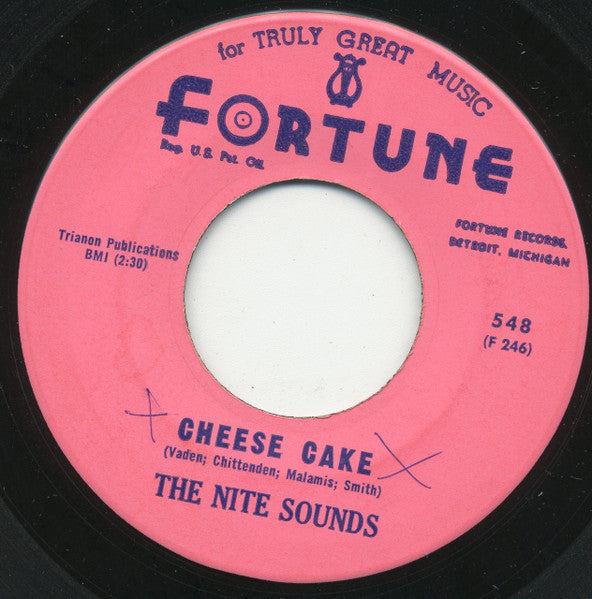 The Nite Sounds : Cheese Cake / (I Love You) With Tender Passion (7")