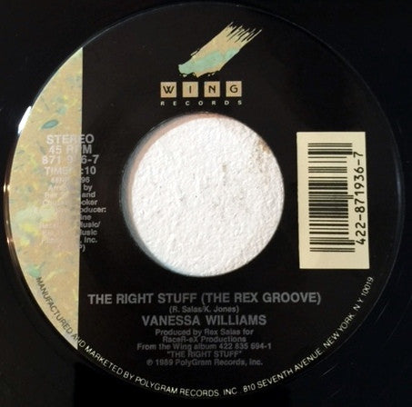 Vanessa Williams : Darlin' I (7", Single)