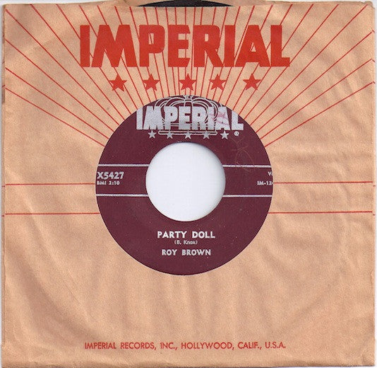 Roy Brown : Party Doll / I'm Sticking With You (7", Single)
