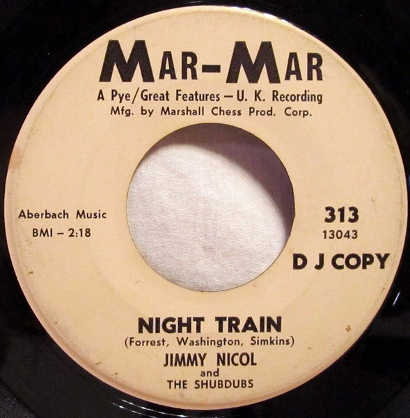 Jimmy Nicol & The Shubdubs : Humpty Dumpty / Night Train (7", Promo)