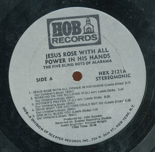 Five Blind Boys Of Alabama : Jesus Rose With All Power In His Hands (LP)