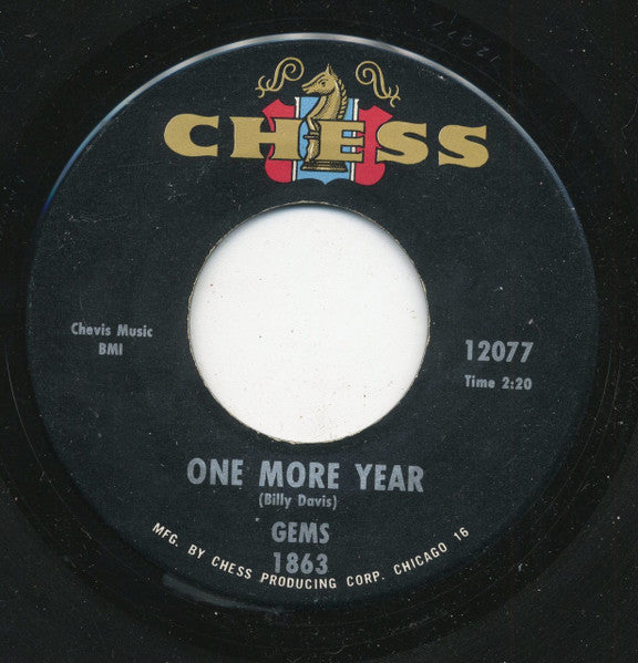 The Gems (2) : Let Your Hair Down / One More Year (7")