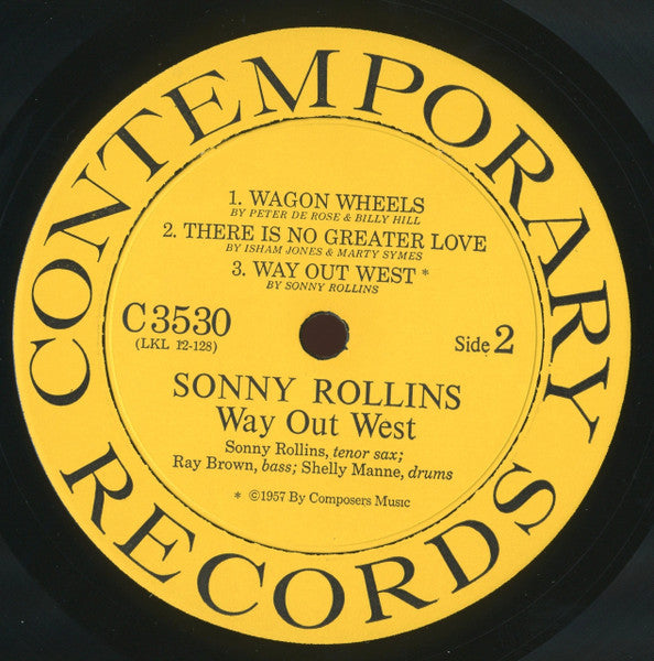 Sonny Rollins : Way Out West (LP, Mono, RE)