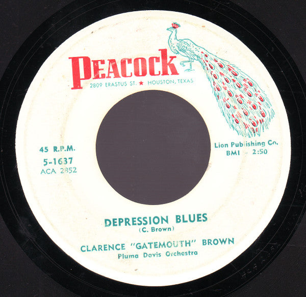 Clarence "Gatemouth" Brown : Okie Dokie Stomp / Depression Blues (7")
