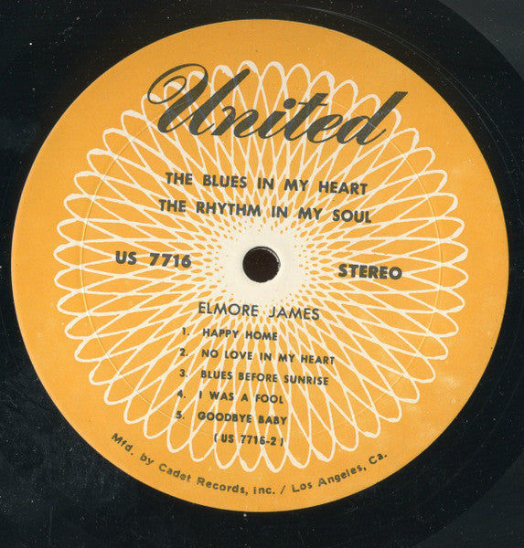 Elmore James : The Blues In My Heart The Rhythm In My Soul (LP, Album, RE)