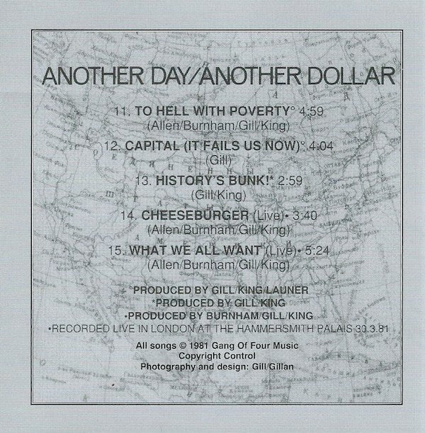 Gang Of Four : Solid Gold & Another Day / Another Dollar (CD, Comp, RM, RP)
