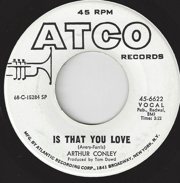 Arthur Conley : Aunt Dora's Love Soul Shack (7", Promo, SP)