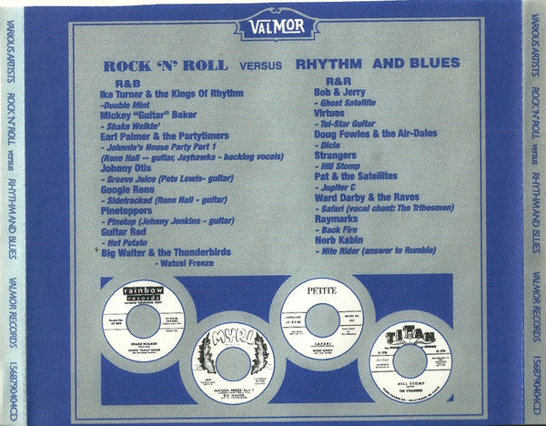 Various : Rock 'N' Roll Versus Rhythm And Blues (CD, Comp)
