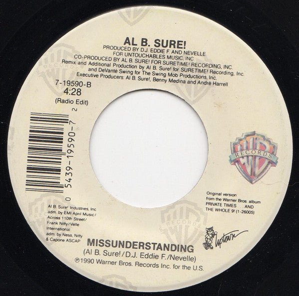 Al B. Sure! : Missunderstanding (7")