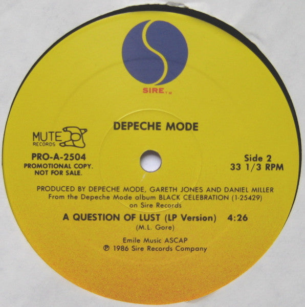 Depeche Mode : A Question Of Lust (12", Single, Promo)
