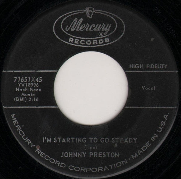 Johnny Preston : Feel So Fine (7", Single)