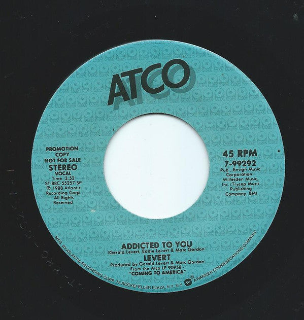 Levert : Addicted To You (7", Promo)